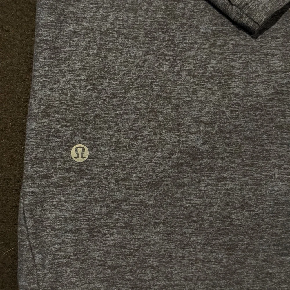Lululemon Gray Blue Heather Quarter Zip Pullover Long Sleeve Mens XL